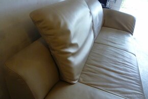 Luxusní kožený gauč polohovatelný i na spaní - 8