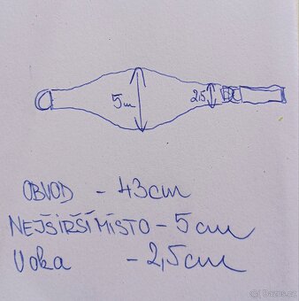 Obojek Active Comfort nový kožený obvod 33-43cm - 8