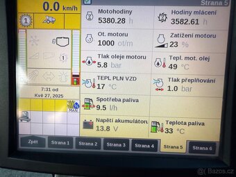 Sklizení mlátička Case 9120 4x4 lišta 9.15 - 8