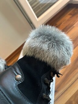 Kožené kotníčkové kozačky /sněhule, Pollonus, vel. 37 - 8