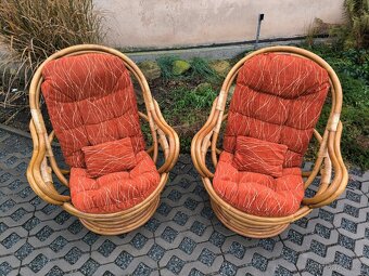 Ratanová křesla - 2 kusy - 8