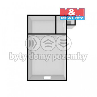 Pronájem bytu 1+kk, 20 m², Milevsko, ul. B. Němcové - 8