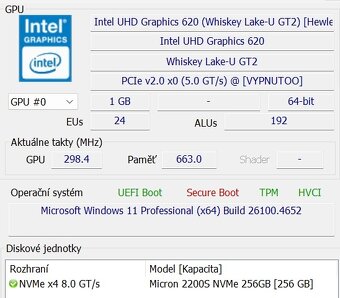 HP EliteBook 840 G6, i7-8665u,8 GB RAM , 256 GB NVMe, W11 - 8
