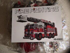 Stavebnice hasičské auto , kompatibilní s LEGO - 8