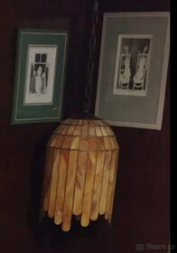 Vitrážové závěsné světlo.Svítidlo vyrobeno Tiffany technikou - 8