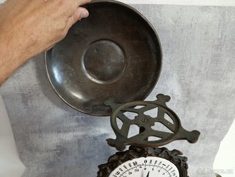 Velmi pěkné jednomiskové 10kg figurální váhy. - 8