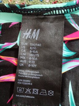 Dívčí plavky Jungle H&M dvoudílné - 8