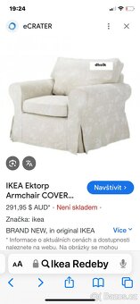 Ektorp potah na rohovou sedačku a křeslo - 8
