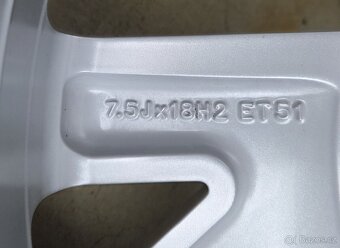 Zánovní orig.alu VW Golf 18" 5x112 model Bergamo - 8