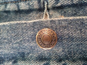 RIFLOVÁ BUNDA LEVI'S KOŽÍŠEK XL - 8