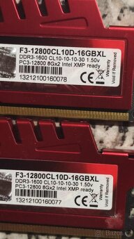 Ramky 8GB DDR3 2400 a 1600 XMP i bez XMP s chladičem - 8