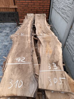 Ořechové fošny na epoxidové stoly Možnost odběru po fošňě - 8