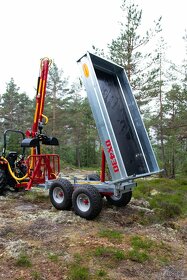 vyvážecí přívěs 4600 kg, za traktor - 8