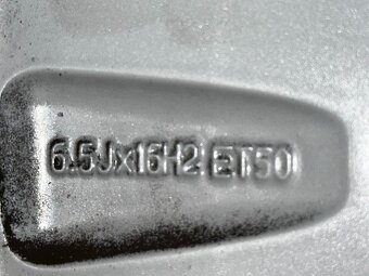 Original ALU kolo VW 16" 6,5J ET50 letní pneu 205/55/R16 - 8