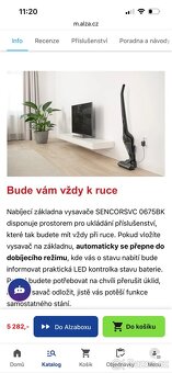 Tyčový vysavač Sencor SVC 0625AT-EUE2 25,2V - 8