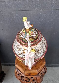 Starožitná porcelánová mísa CAPODIMONTE - 8