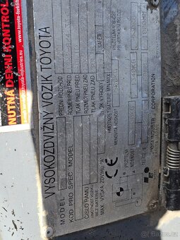 VZV Toyota vysokozdvižný vozík 1,5t - 8