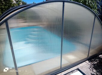 Zastřešení bazénu, jako skleník,8x4 výška 205 cm - 8