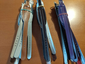 Kož. řemínky,  přezky na opasky, dámské opasky - 8