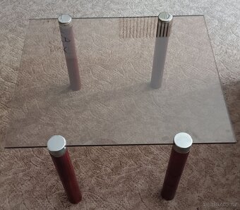 konferenční stolek 90.léta 70x60x43 cm - 8