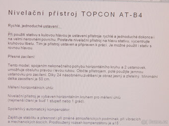 Nivelizační přístroj AT-B4 - 8