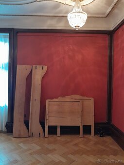 Starožitná dřevěná postel 180 x 90 cm - 8