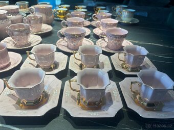 Starožitný růžový porcelán - velká sbírka - 8