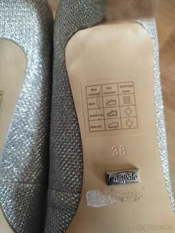 Stříbrné lodičky Buffalo, vel. 38 - 8