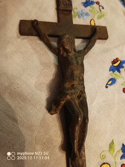 Krize krucixy,svícny poniklovane - 8