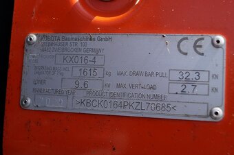 Minibagr Kubota KX016-4 - 8