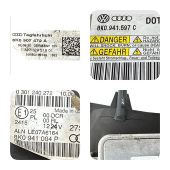 Pravý bixenon světlo 8K0941004P Audi S4 B8 8K r.v. 2011 - 8