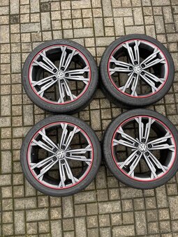 ORIGINÁL Alu Volkswagen SEVILLA R18, 5x112 - TOP STAV, LETNÍ - 8
