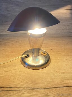 lampa lampička hříbek retro lampa chrom hříbek svítidlo - 8