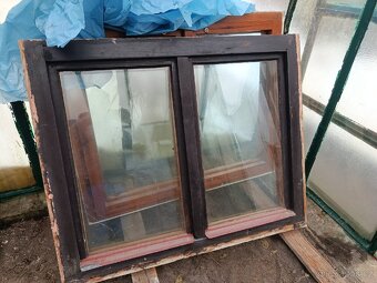 2x Dvoukridle dřevěné okno - cena dohromady - 8