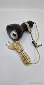bakelitová lampička - bodovka E14 (možná od šicího stroje) - 8