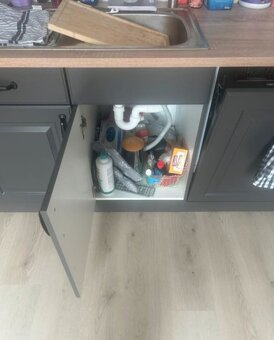 Nová šedá kuchyňská linka se spotřebiči,5648 - 8