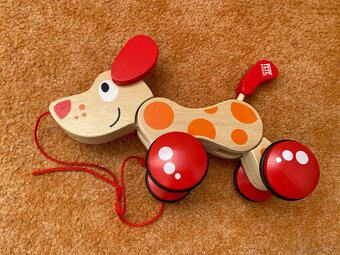 Tahací dřevěné hračky, vláček - 8