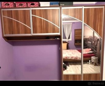 Obývací stěna+postel+skříň - 8