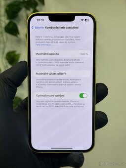 iPhone 14 128GB žlutý - 100% baterie, DPH - 8