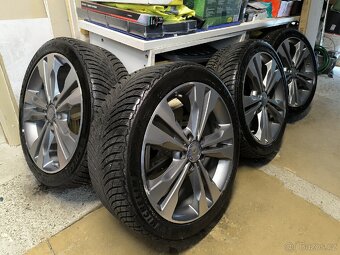 ALU kola Mercedes CLA 5x112 r18 Originál, zimní pneu+TPMS - 8