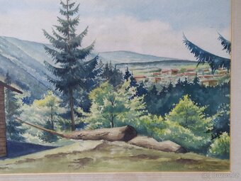 Obraz Akvarelová malba 55×45cm. signová - 8