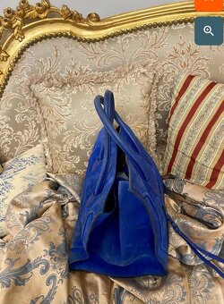 Kabelka Celine Electric Royal Blue Suede Phantom Bag - 8