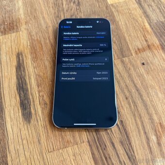 iPhone 15 Pro 256GB white titan, 100% baterie, záruka - 8