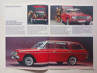 Dobové retro prospekty, manuály Ford Taunus, Cortina, Consul - 8