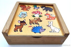 DŘEVĚNÉ PEXESO LESNÍ ZVÍŘÁRKA A DOMINO MOŘSKÝ SVĚT (NOVÉ) - 8