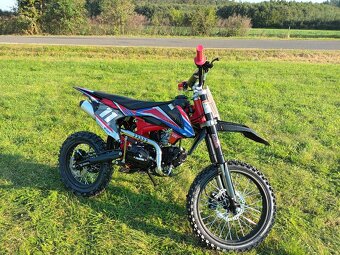 Pitbike Shark E-start 125ccm 17x14 červená - 8
