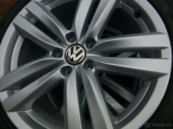 Letní alu sada disky originál VW 5x112 8Jx18 ET44 Borbet - 8