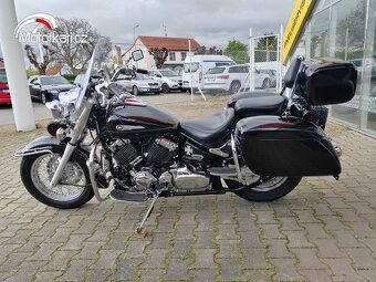 Prodám zadní nosič Yamaha XVS650 Classic a malý kufr - 8