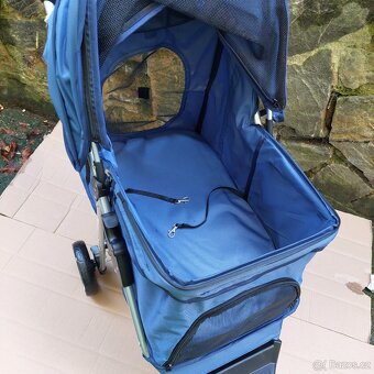 Kočárek pro přepravu domácích mazlíčků - tříkolový - nové - 8