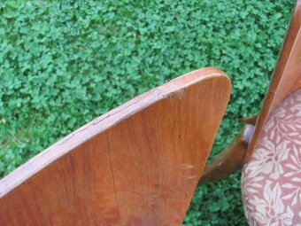 Židle lízátka / Halabala / 4ks / k renovaci - 8